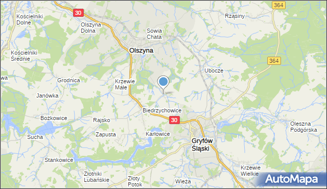 mapa Nowa Świdnica, Nowa Świdnica na mapie Targeo